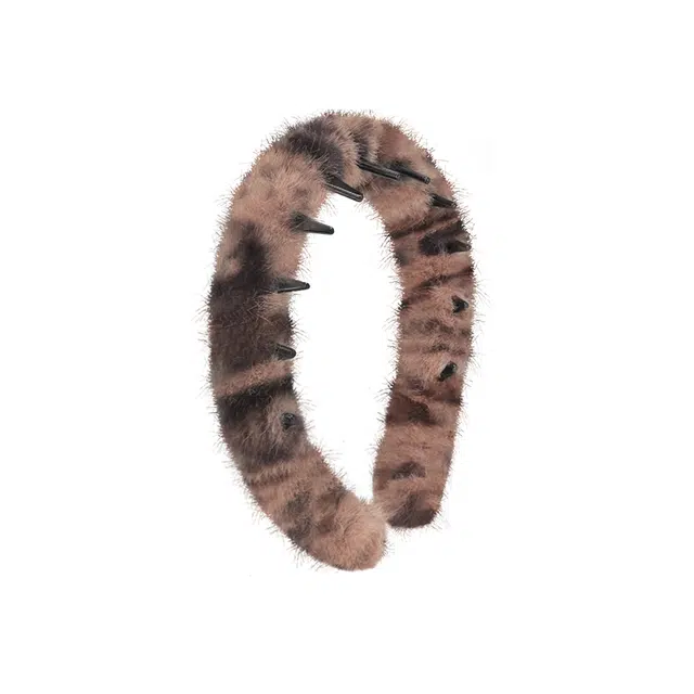 芒果饰品 高颅顶波浪 毛绒 发箍 女款