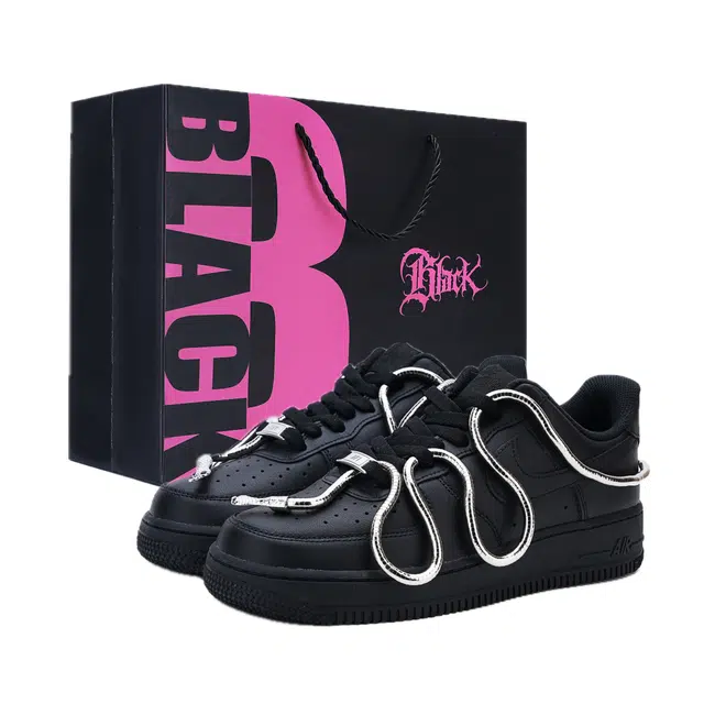 Nike Air Force 1 "Midnight Silver Snake"