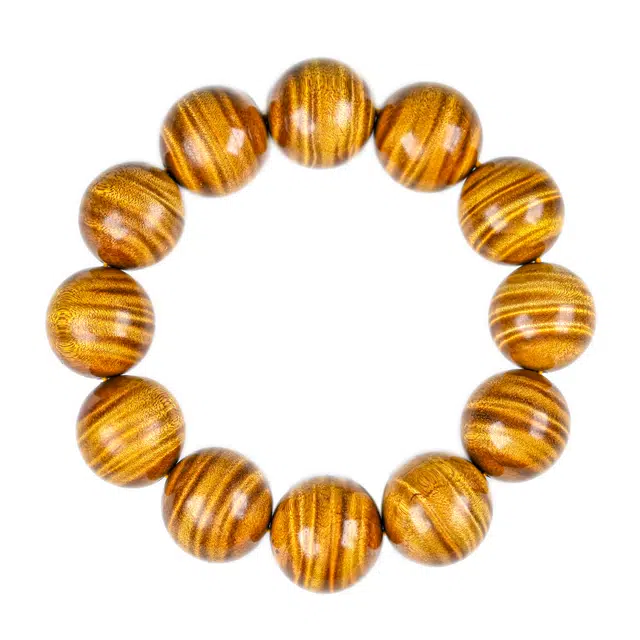 物㯖 轻奢简约佛珠阴沉木单圈文玩手链新中式八方来财招财纳福金丝楠盘玩念珠考试上岸送 礼盒#寓意好物 楠木 木作手串 男女同款情侣款