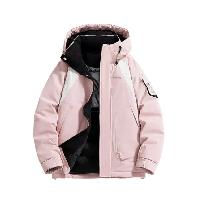 北极绒 户外加厚保暖潮牌工装连帽棉服 男女同款
