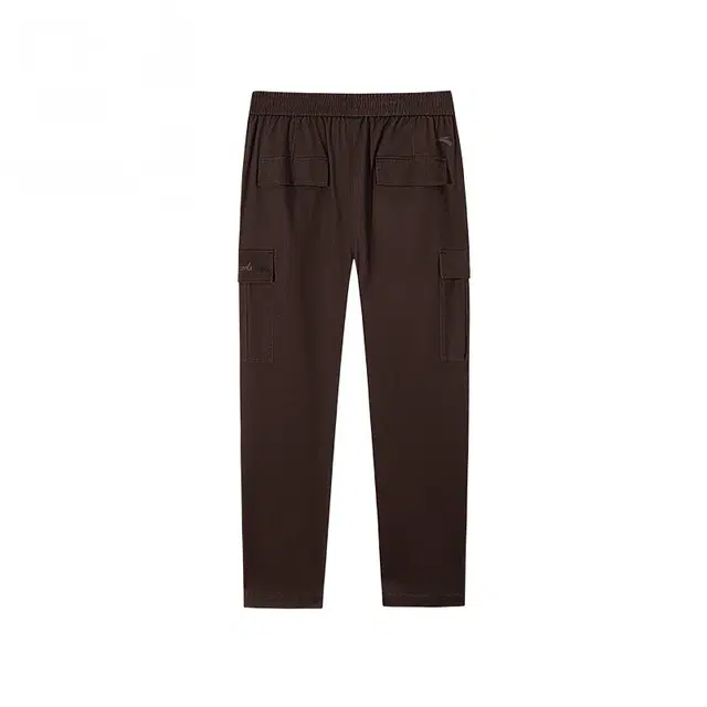 超级安踏 运动生活系列 纯色中腰系带舒适透气直筒休闲裤 男款 伽罗棕