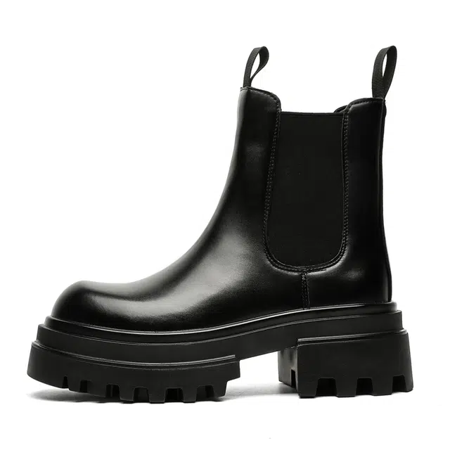 威世米邦 厚底美式复古高级感大头 短筒 切尔西靴 男款