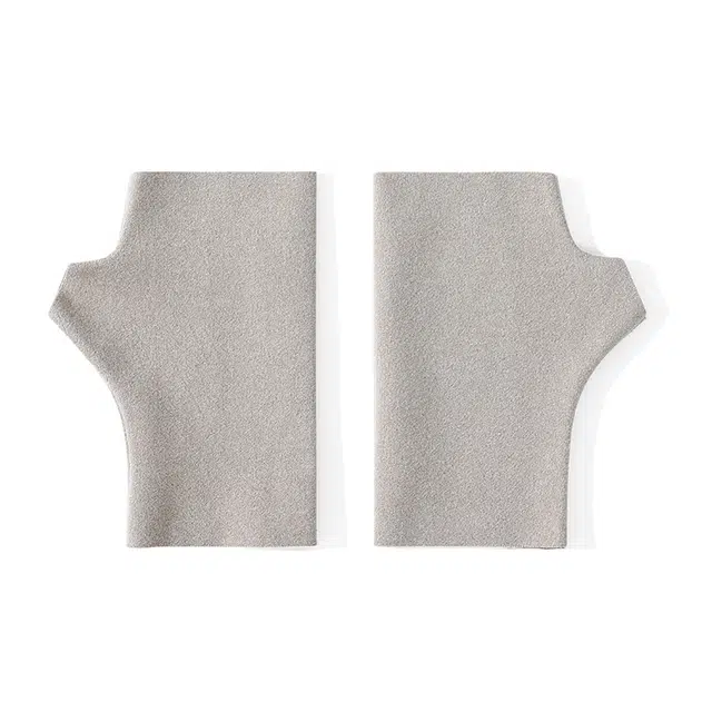 浪莎 冬季女半指触屏办公室打字学生写字半截保暖运动开车防冻手 薄绒 手套 女款