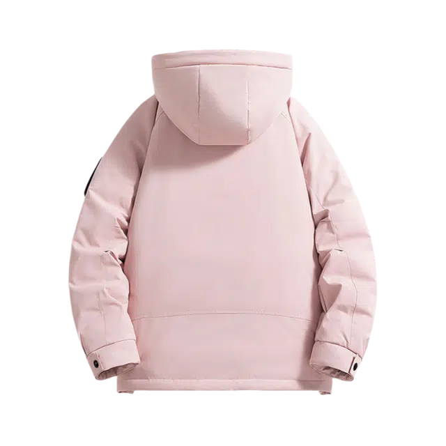 北极绒 户外加厚保暖潮牌工装连帽棉服 男女同款