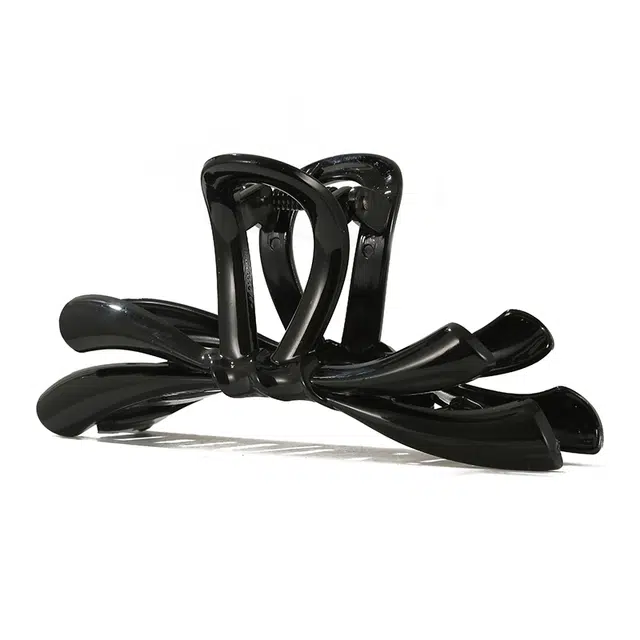 如花梦 蝴蝶结抓夹后脑勺鲨鱼夹 网红高级感百搭 亚克力 发夹 女款