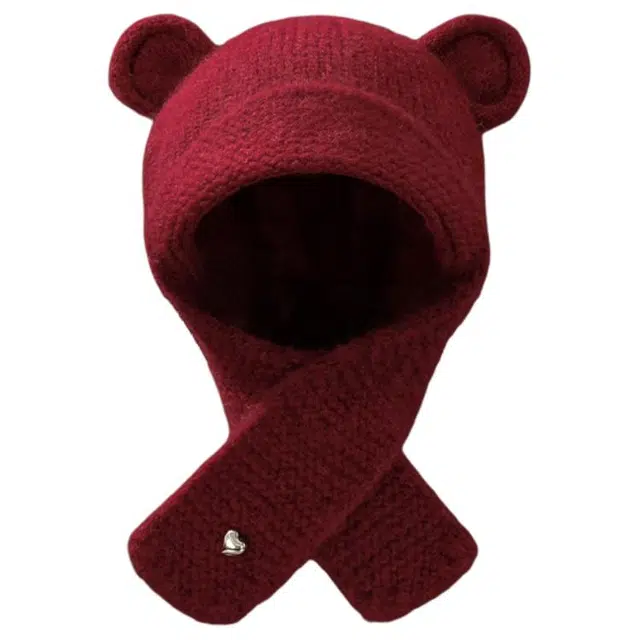 俞兆林 秋冬韩版大头围 百搭保暖套头 羊毛 腈纶 涤纶 绒线帽 女款