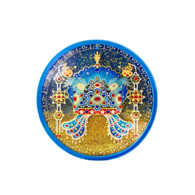 宫廷宝贝 有凤来仪流沙杯垫博物馆文创流麻谷子 亚克力立牌