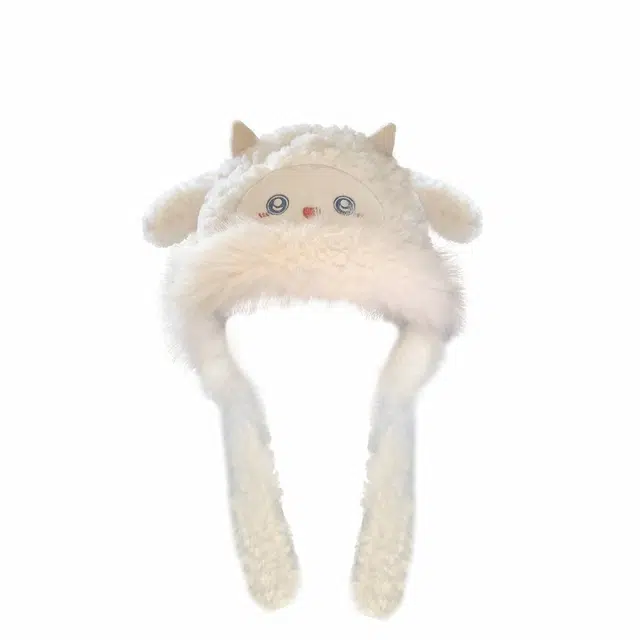 欧洛伊 可小怪兽帽子搞怪设计加厚保暖古灵精怪玩偶周边爱 可当帽子 玩偶周边