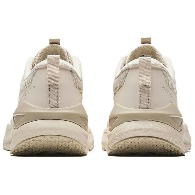 超级安踏 逸步 舒适百搭防滑耐磨包裹性 低帮 休闲跑步鞋 女款 米白色