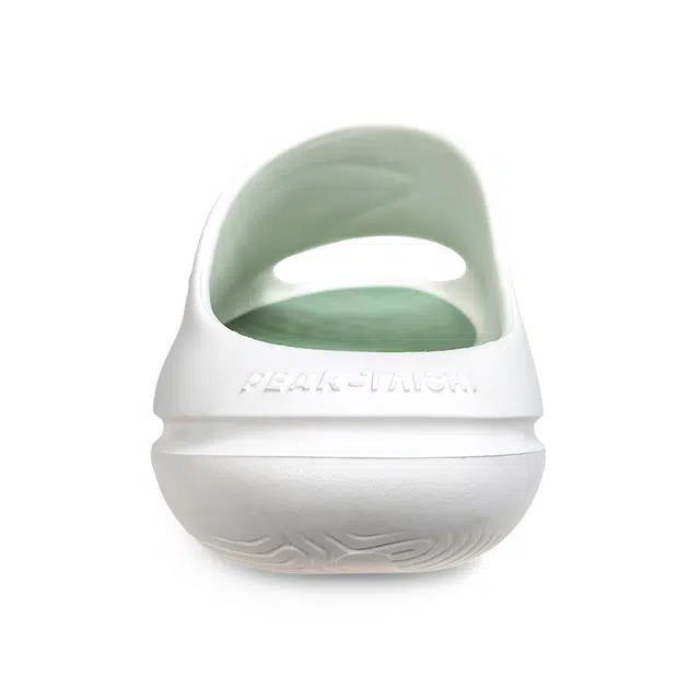 匹克 态极小胖拖 潮流休闲百搭 防滑防磨一字拖鞋 男款 白绿