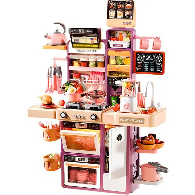 贝杰斯 过家家做饭小厨房碗柜 做饭煮饭全套 玩具