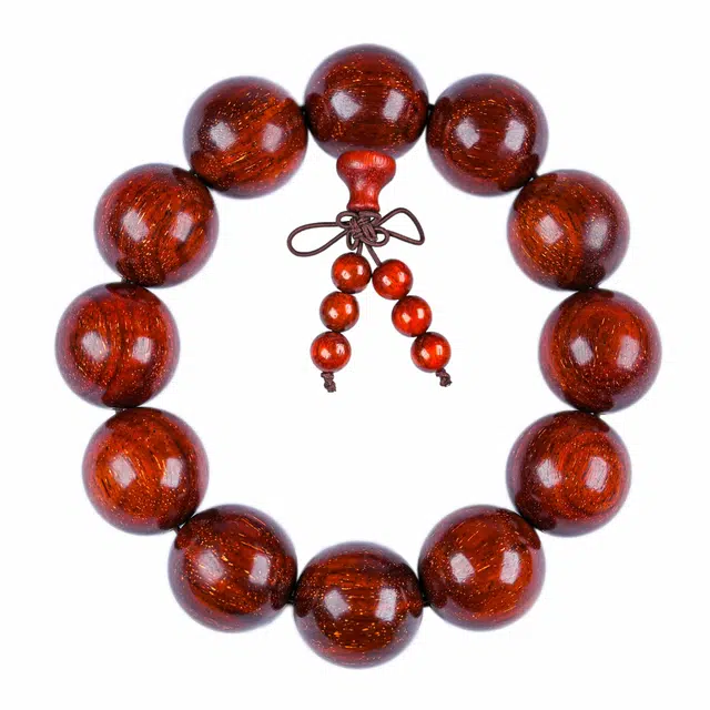 素于 【柿柿如意】国风新中式文玩佛珠工艺金星招财纳福转运珠财源广进八方来财平安#好运念珠饰品 血檀 手串 男女同款情侣款