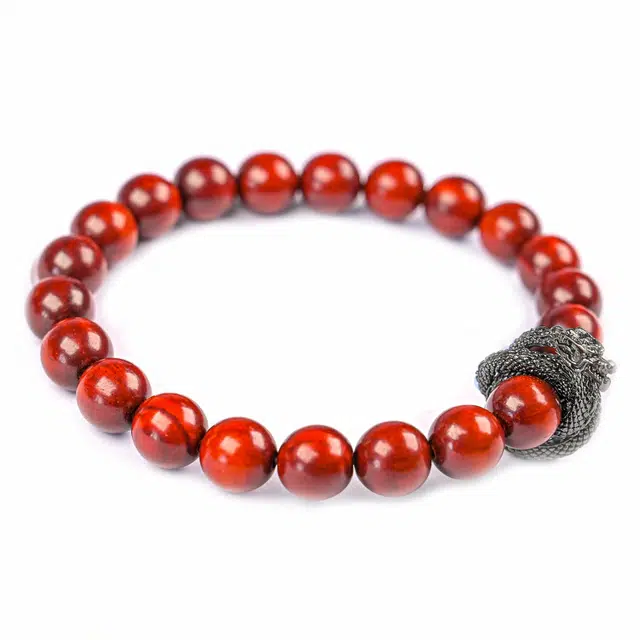 素于 国潮新中式单圈文玩轻奢高级感佛珠好运连连八方来财招财纳福念珠学生党考试盘玩#幸运配饰 血檀 手串 男女同款情侣款