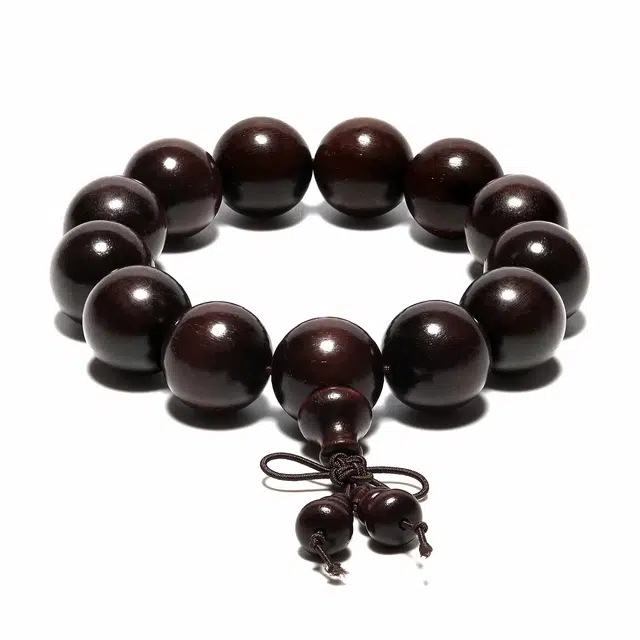 鶄鲤 国潮老料高密佛珠 紫檀属 手串 男女同款情侣款