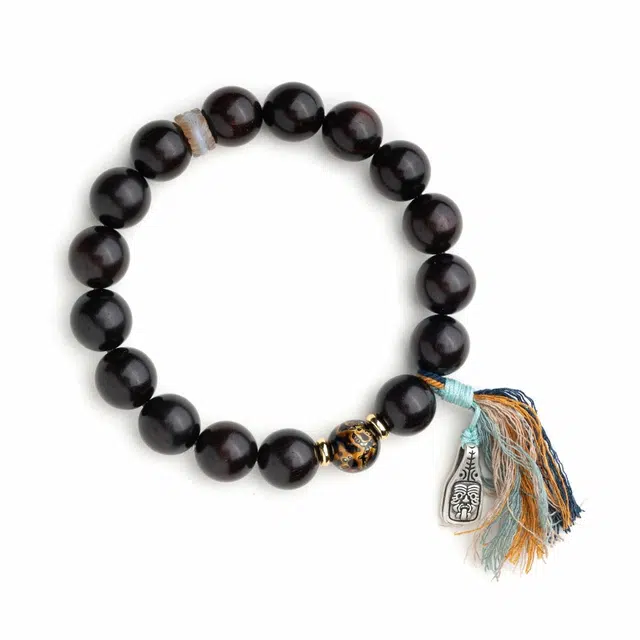 仙源 扎基 招财进宝 时来好运叠戴文玩盘玩佛珠珠串 礼盒#好运 紫檀属 手串 男女同款情侣款