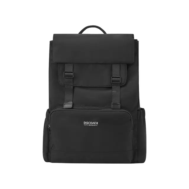 森马 百搭潮流 织物 双肩包 男女同款情侣款 黑色