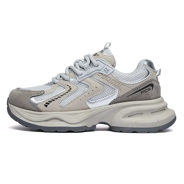 小鹿米利 复古经典 潮流 时尚休闲 百搭运动风 舒适厚底 减震包裹性防滑耐磨增高轻便 低帮 老爹鞋 女款