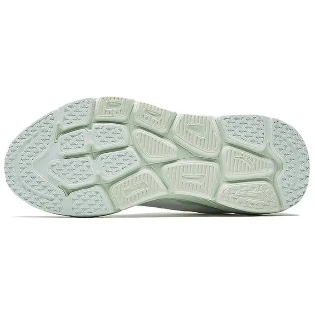 超级安踏 逸步 舒适百搭防滑耐磨减震 低帮 休闲跑步鞋 女款 白绿