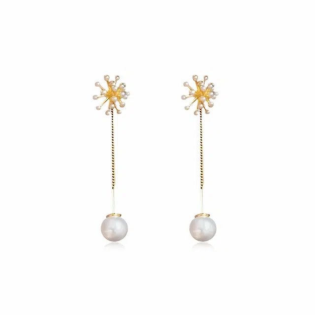 饰伴 简约绽放耳环 轻奢小众国潮新中式 春节 新年款 高级感简约耳饰 树脂 耳环 女款 礼盒