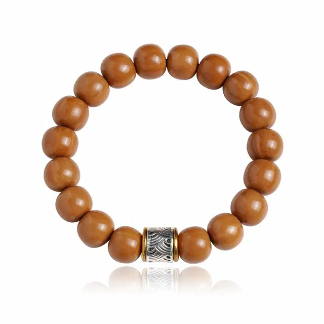 谧月珠宝 招财纳福 新中式国潮吉祥转运珠轻奢高级感精品老型光珠藏式百搭配饰文玩盘玩绕指柔好运 猴头核桃 手串 男女同款情侣款