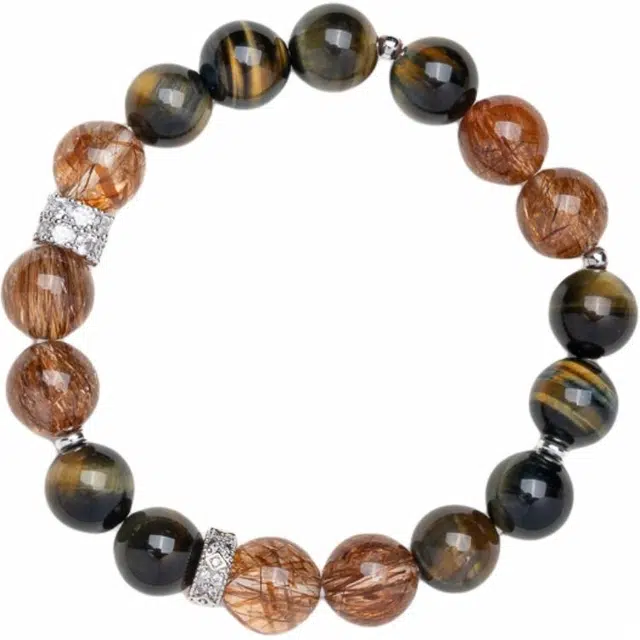 仙源 平步青云 招财纳福新中式国潮风典雅高级感气质百搭 好运  生日 礼盒物 虎眼石 手串 男女同款情侣款