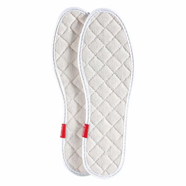 足印部落 艾草防臭吸汗透气软底舒适防滑耐磨纯棉布可水洗 棉麻 鞋垫 男女同款情侣款