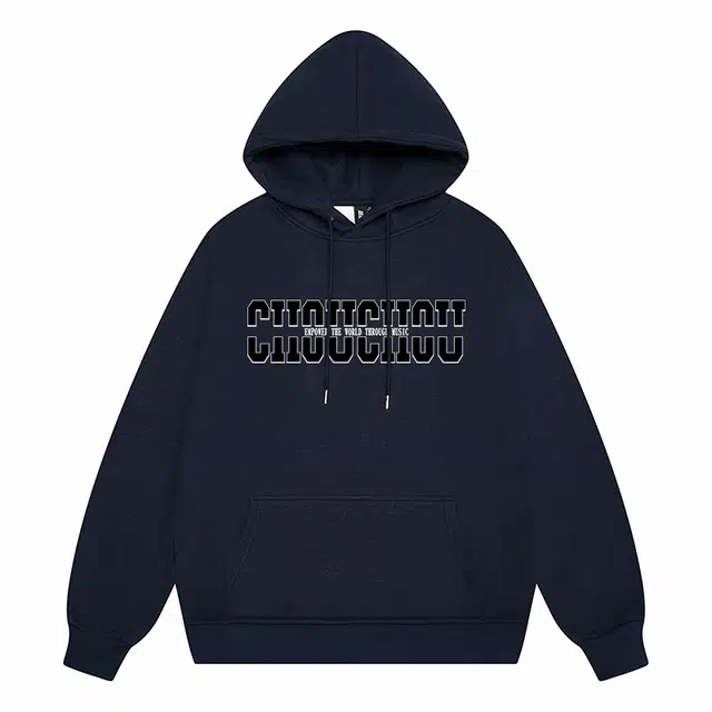 周同学 周杰伦 个性潮流字母印花美式宽松休闲连帽套头加绒加厚防寒保暖时尚百搭无性别主义简约舒适长袖卫衣 男女同款