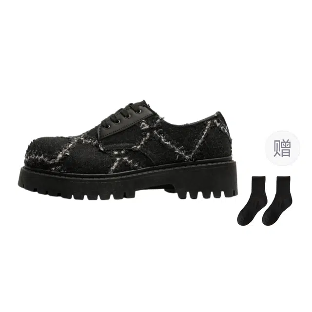 小鹿米利 小众时尚 防滑耐磨轻便 低帮 生活休闲鞋 男款 黑色