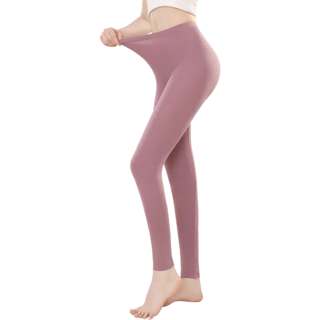欧迪芬 抑菌超柔莫代尔高腰蓄暖发热打底保暖裤 女款