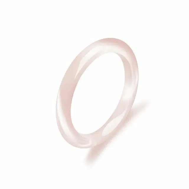 兰慕茵诺 新中式轻奢高级感蜜桃粉 高级清冷感 旗袍汉服 透亮极简风 玻璃猫眼 手镯 女款