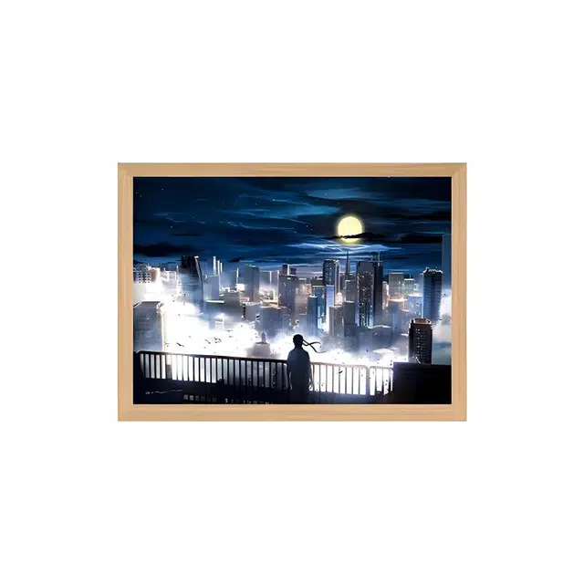 礼莎 斩神创意灯光画 居家卧室床头夜灯发光画桌面装饰摆件 动漫周边