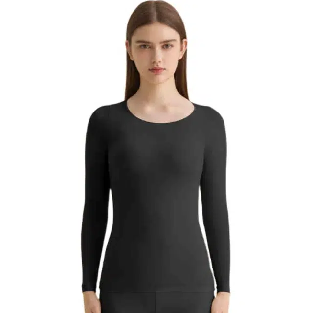 欧迪芬 保暖休闲简约舒适打底衣 女款