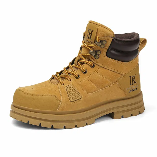 金莱克 时尚舒适百搭 及踝 马丁靴 男款 黄色