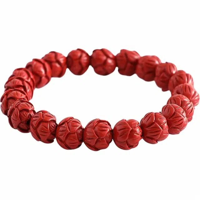 【好运莲莲】 琉堇 许我无忧考试考研上岸转运珠古风未来可期盘玩 朱事顺遂新中式湄洲佑香祝福 朱砂 手串 男女同款情侣款