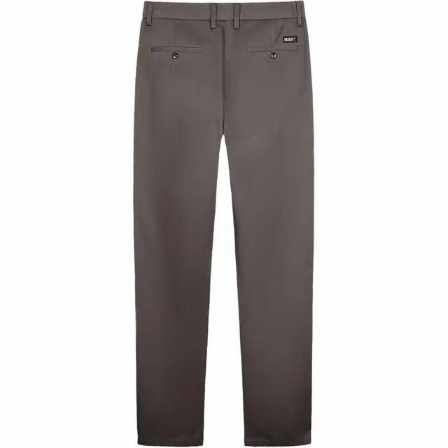 才子 透气纯色拉链休闲裤 男款 咖啡色