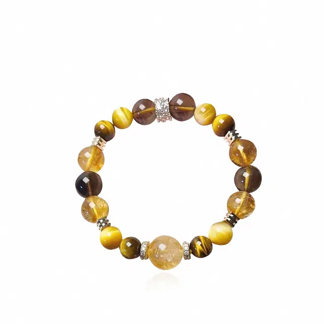 重庆金店 金霸大综合 招财多财多福升职加薪时尚百搭高级感设计国潮百搭对象生日纪念日#好运 虎眼石 手串 男女同款情侣款