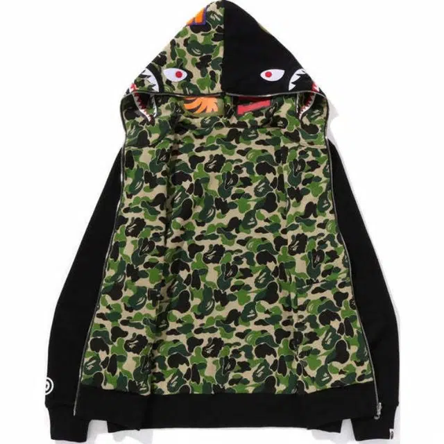 BAPE ABC Camo Shark Reversible Hoodie