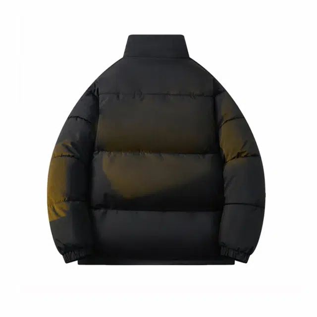 鸭鸭 舒适时尚百搭长袖羽绒服 男女同款 黑色