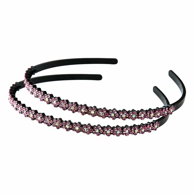 简应舒 梅花型成年外出带齿防滑发卡头饰洗脸用 塑料 发箍 女款