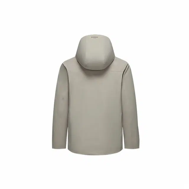 波司登 连帽纯色鹅绒合身拉链口袋羽绒服 男款