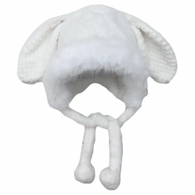 俞兆林 秋冬季毛茸茸可爱兔耳朵 腈纶 雷锋帽 女款 白色/米色/粉色