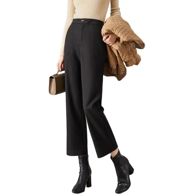 【dme】 直筒纯色中腰休闲裤 女款