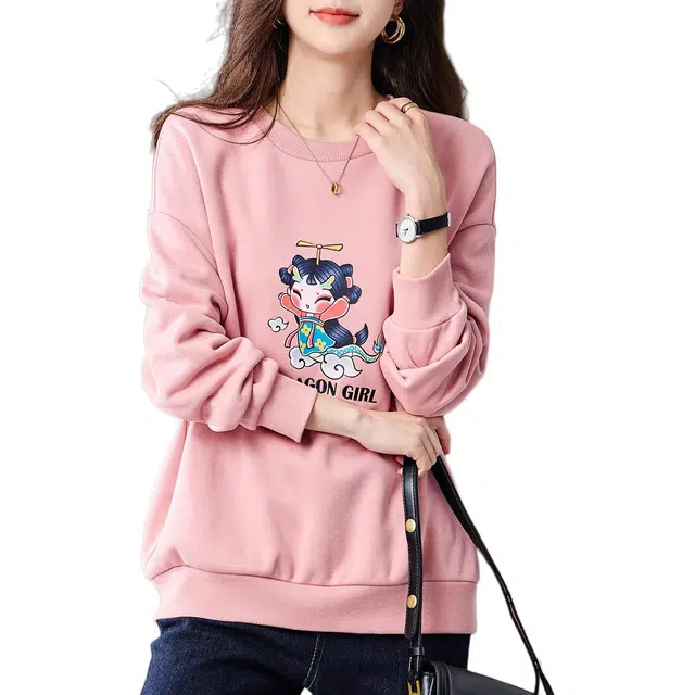 【dme】 套头圆领休闲卫衣 女款