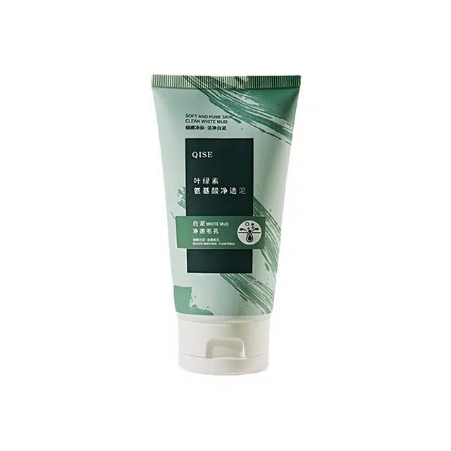 琪瑟 叶绿素氨基酸净透泥洁面乳洗面奶 去角质去黑头清洁