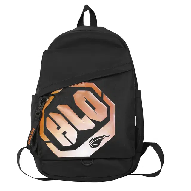 笛贝嘉 小众撞色设计感背包日系潮牌旅行轻便 尼龙 双肩包 常规 男女同款情侣款 黑色/米白色/蓝色/绿色/灰色