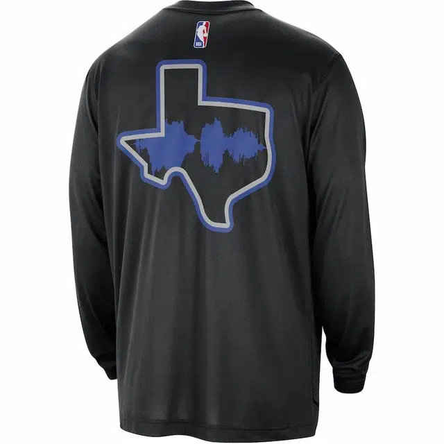Nike x NBA Dallas Mavericks Crewneck Long Sleeve T-Shirt Black