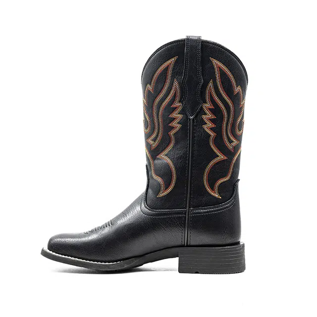 Palitutu Vintage Western Cowboy Boots Black