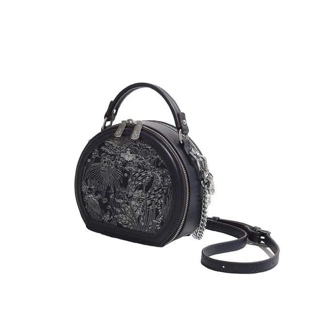 MISS GAIL Embroidery Series Grey Bag