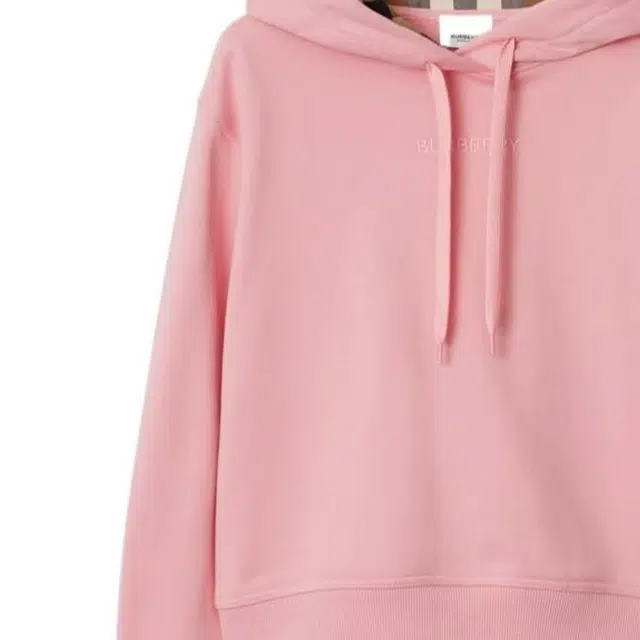 Burberry Cropped Cotton Hoodie