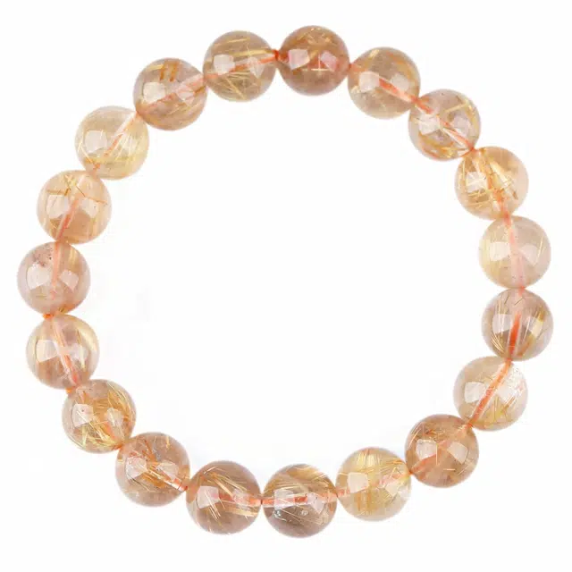 豆蔻时光 新中式国风吉祥经典素珠款 水晶 玉石手串 男女同款情侣款